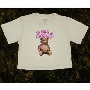 NEW Melanie Martinez The Trilogy Tour I’m Such A Crybaby Bear Crop Top Shirt S